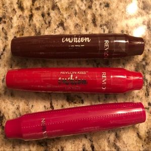 NWT Revlon kiss cushion lip tint set of 3